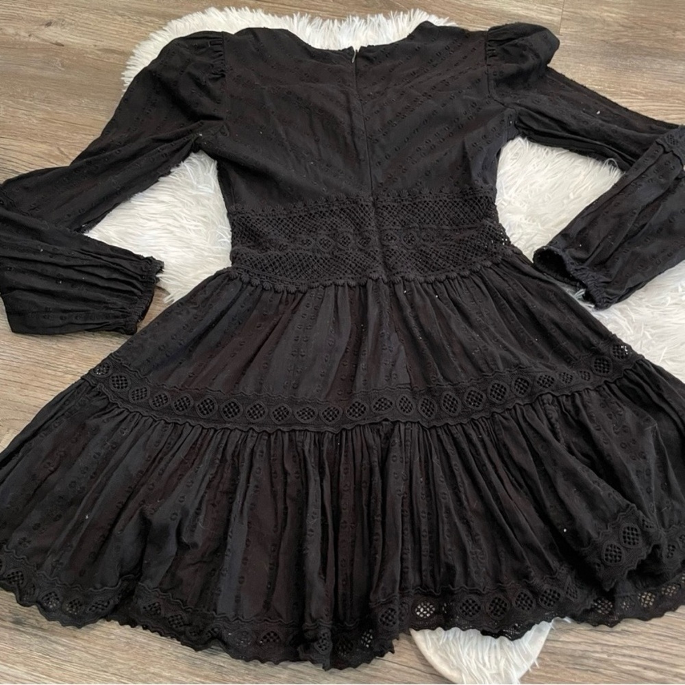 Free People The Delightful Dress Mini Crochet 0 XS Boho Date Night Valentine - Picture 11 of 11